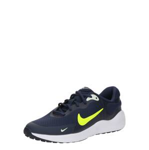 NIKE Športová obuv 'REVOLUTION 7'  tmavomodrá / limetková