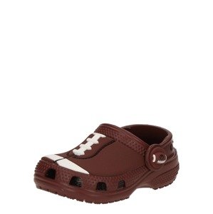Crocs Otvorená obuv 'Classic Football'  hnedá / biela