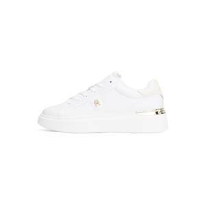 TOMMY HILFIGER Nízke tenisky 'Court'  zlatá / biela / biela ako vlna