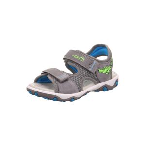 SUPERFIT Otvorená obuv 'MIKE 3.0'  svetlosivá / svetlozelená