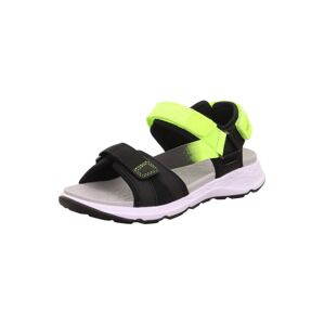 SUPERFIT Otvorená obuv  trávovo zelená / čierna
