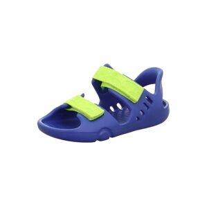 SUPERFIT Otvorená obuv 'SPLASH-S'  kráľovská modrá / jablková