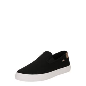 TOMMY HILFIGER Slip-on obuv  kapučíno / čierna