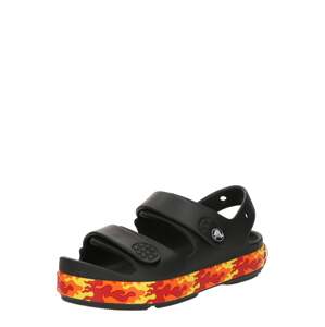Crocs Otvorená obuv 'Crocband Cruiser Flames'  žltá / oranžová / oranžovo červená / čierna