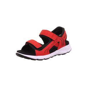 SUPERFIT Otvorená obuv  červená / čierna