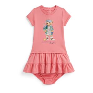 Polo Ralph Lauren Šaty  svetlomodrá / svetlohnedá / zelená / pitaya