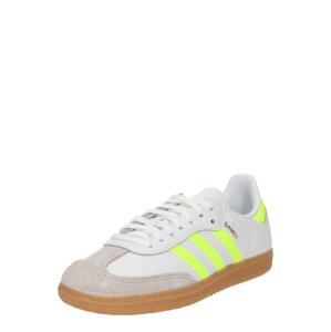 ADIDAS ORIGINALS Tenisky 'SAMBA'  sivá / neónovo zelená / šedobiela