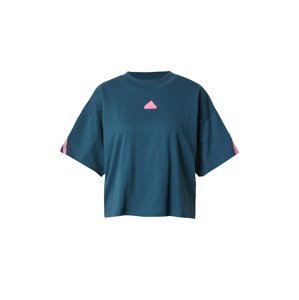 ADIDAS SPORTSWEAR Funkčné tričko 'Future Icons 3-Stripes'  petrolejová / ružová