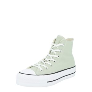 CONVERSE Členkové tenisky 'CHUCK TAYLOR ALL STAR LIFT PLATFORM SEASONAL'  svetlozelená