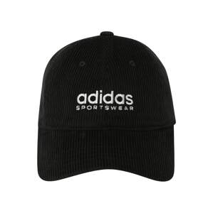 ADIDAS SPORTSWEAR Športová šiltovka 'Corduroy Low Dad'  čierna / biela