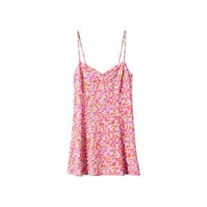 MANGO Letné šaty 'SEA'  pastelovo fialová / oranžová / pitaya / biela
