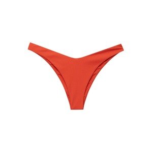 Pull&Bear Bikinové nohavičky  oranžovo červená