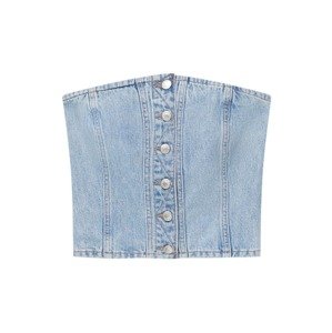 Pull&Bear Top  modrá denim