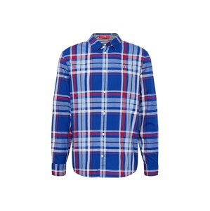 Tommy Jeans Košeľa  modrá / červená / čierna / biela