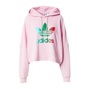 ADIDAS ORIGINALS Mikina  svetlomodrá / zelená / svetloružová / červená