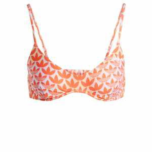 ADIDAS ORIGINALS Bikinový top 'Monogram'  oranžová / biela