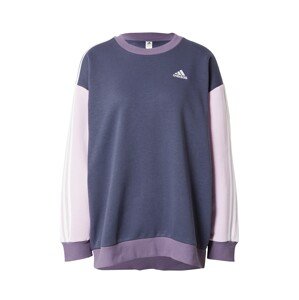 ADIDAS SPORTSWEAR Športová mikina 'Essentials 3-Stripes Fleece'  námornícka modrá / pastelovo fialová / tmavofialová