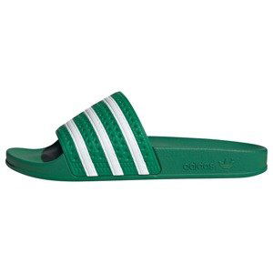 ADIDAS ORIGINALS Šľapky 'Adilette'  trávovo zelená / biela