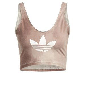 ADIDAS ORIGINALS Top  žltohnedá / biela