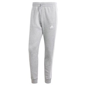 ADIDAS SPORTSWEAR Športové nohavice 'Essentials'  sivá melírovaná / biela