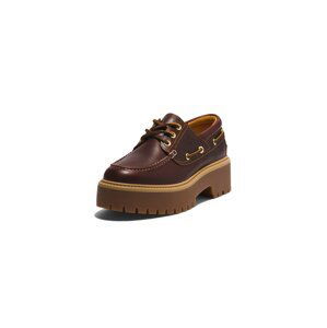 TIMBERLAND Šnurovacie topánky 'Stone Street 3 Eye'  hnedá / karamelová / tmavohnedá