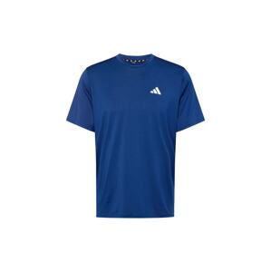 ADIDAS PERFORMANCE Funkčné tričko 'Essentials'  tmavomodrá / biela