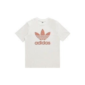 ADIDAS ORIGINALS Tričko  hnedá / melónová / biela