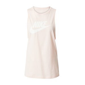 Nike Sportswear Top  pastelovo ružová / biela