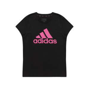 ADIDAS SPORTSWEAR Funkčné tričko 'Essentials Big Logo '  ružová / čierna