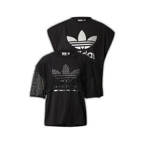 ADIDAS ORIGINALS Tričko 'Big Logo'  čierna / biela