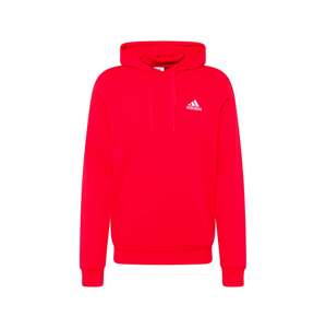 ADIDAS SPORTSWEAR Športová mikina 'Essentials Fleece'  červená / biela