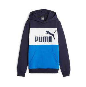 PUMA Mikina 'Essentials+'  modrá / námornícka modrá / biela