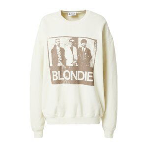 TOPSHOP Mikina 'Blondie'  nebielená / svetlohnedá