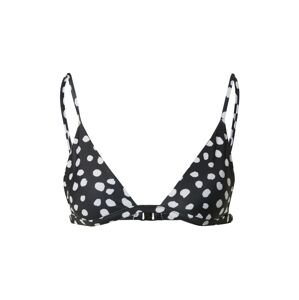 Nasty Gal Bikinový top  čierna / biela