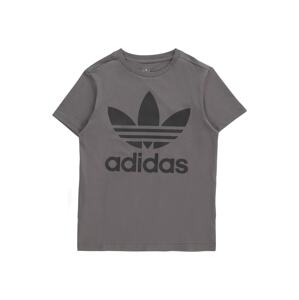 ADIDAS ORIGINALS Tričko 'Trefoil'  tmavosivá / čierna