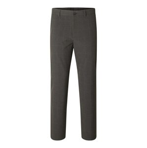 SELECTED HOMME Chino nohavice 'Robert'  tmavosivá / biela