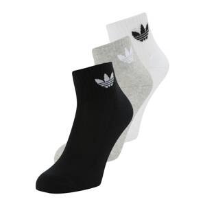 ADIDAS ORIGINALS Ponožky  sivá melírovaná / čierna / biela