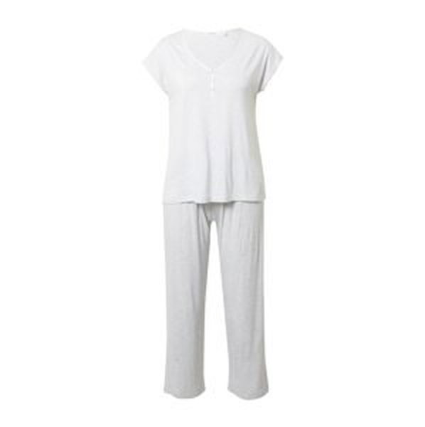 Women' Secret Pyžamo  svetlosivá / biela