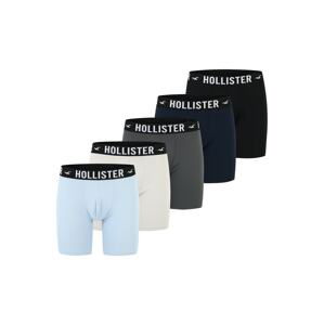 HOLLISTER Boxerky  svetlomodrá / tmavomodrá / svetlosivá / čierna