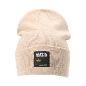 ALPHA INDUSTRIES Čiapky  béžová / čierna