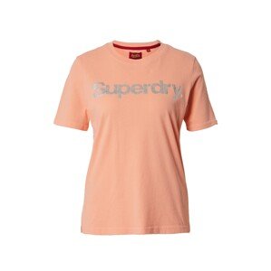 Superdry Tričko  ružová / strieborná