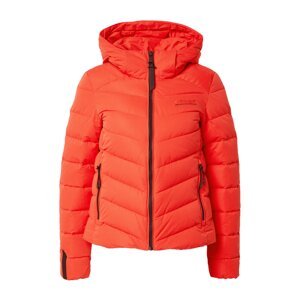 Superdry Prechodná bunda  oranžovo červená / čierna