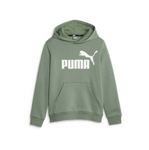 PUMA Mikina 'Essentials'  zelená / biela