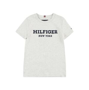 TOMMY HILFIGER Tričko  svetlosivá / čierna