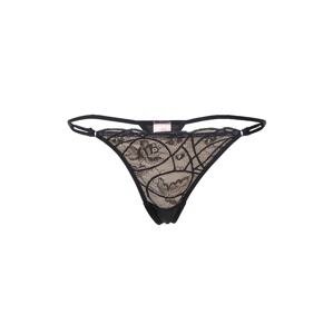 Hunkemöller Tangá 'Luna'  béžová / čierna