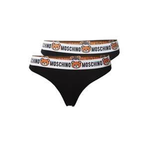 Moschino Underwear Nohavičky  hnedá / čierna / biela