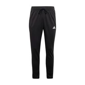 ADIDAS SPORTSWEAR Športové nohavice 'Essentials Tapered Open Hem 3-Stripes'  čierna / biela