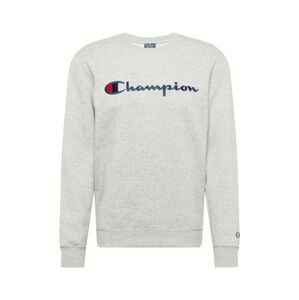 Champion Authentic Athletic Apparel Športová mikina 'Classic'  námornícka modrá / sivá melírovaná / červená