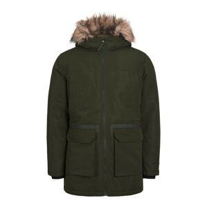 JACK & JONES Zimná parka 'Wing'  tmavozelená