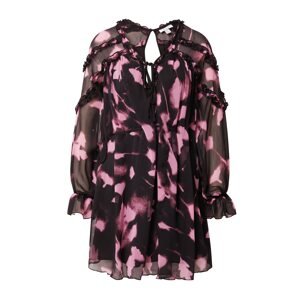 TOPSHOP Šaty  orchideová / čierna